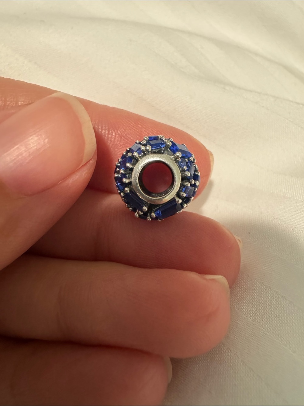 Pandora Royal Blue Cluster Crystal Charm - Picture 4 of 4